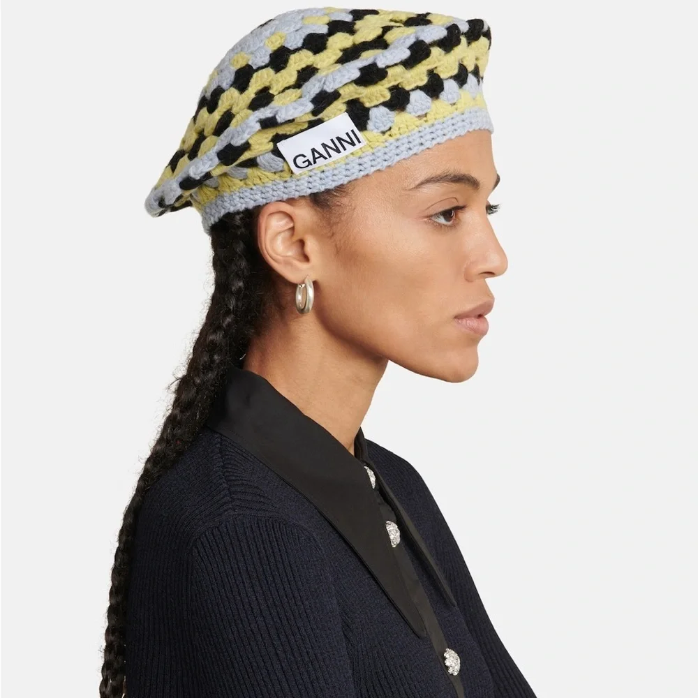 Ganni lambswool crochet
